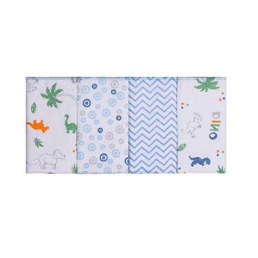 Imagem de PAPI DESDE 1974 Paninho De Boca Bordados Karinho Estampado Para Bebê 32Cm X 32Cm Contém 04 Un