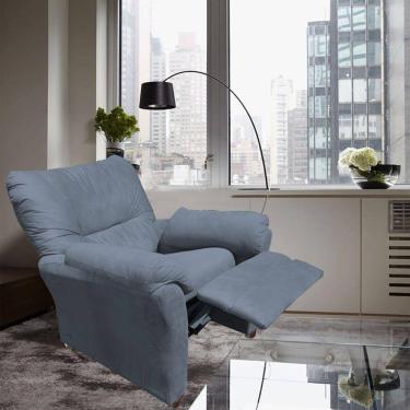 Imagem de Poltrona Reclinável Manu Extensão De Cílios Estética Sobrancelha Suede Grafitte