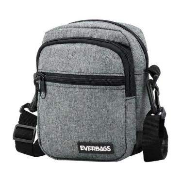 Imagem de Pochete Shoulder Bag Bolso Everbags Cinza Mescla