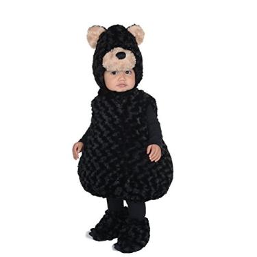 Imagem de Underwraps Fantasia infantil de urso preto para bebês, Preto, Extra Large (4-6)