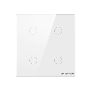 Imagem de INTERRUPTOR ZIGBEE 4 CANAIS 4X4 BRANCO NOVADIGITAL