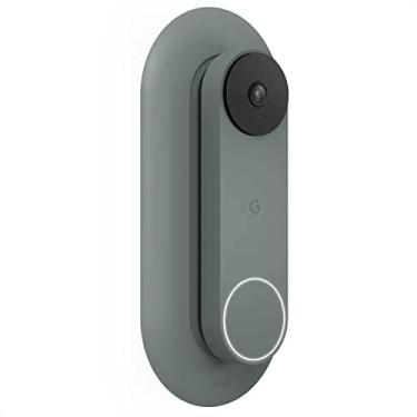 Imagem de elago Suporte compatível com campainha de vídeo Google Nest Hello (modelo de bateria 2021) - campainha, combinação perfeita de cores com cunha angular [Ivy], sem Wi-Fi - não é compatível com modelo