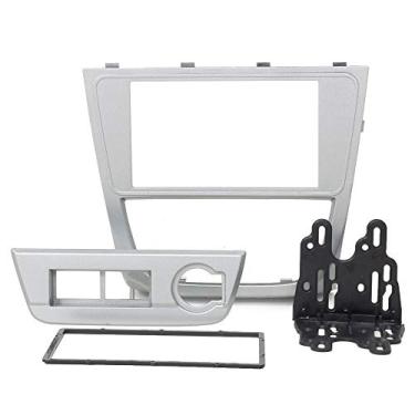 Imagem de Moldura 2 Din Prata Gol Saveiro Voyage G5 2008/2009/2010/2011/2012 Expex - EPX 277