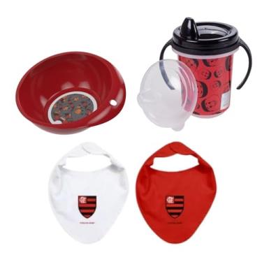 Imagem de Kit Caneca, Tigela E Babador Times De Futebol Escolha o Time (Flamengo)