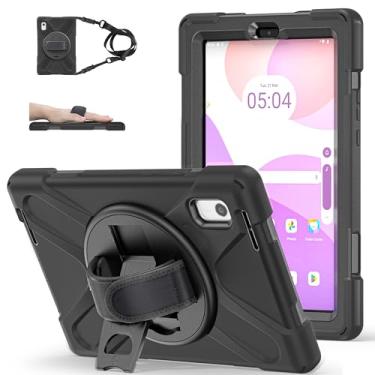 Imagem de TSQQST Capa para Lenovo Tab M9 2023 2023 modelo TB-310FU para crianças | Capa protetora resistente à prova de choque com [suporte giratório 360] e alça de mão, capa funcional para tablet Lenovo M9 |
