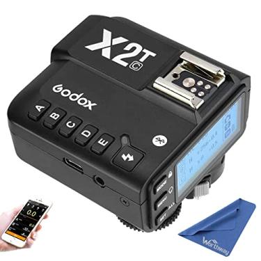 Imagem de Godox Disparador de flash sem fio TTL X2T-C para Canon - Suporte Bluetooth, 2.4G HSS 1/8000s, 5 botões de grupo separados, novo bloqueio Hotshoe, nova luz de assistência AF