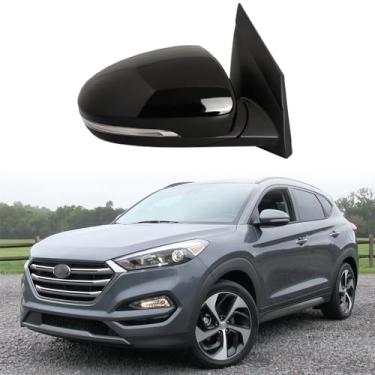 Imagem de Espelho retrovisor de carro adequado para Hyundai Tucson 2015-2019 Conjunto de espelho lateral do passageiro para Hyundai Tucson Acessórios ajuste de lente elétrica, luz de seta, aquecimento, dobrável