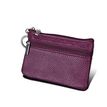 Imagem de Carteira de couro para homens e mulheres, porta-cartão de crédito Manyip bolsa dobrável, bolso para moedas, bolsa para chaves, carteira com proteção contra roubo RFID. Material de proteção selecionado