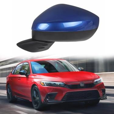 Imagem de Substituição do espelho lateral do motorista adequado para Honda CIVIC 2022 2023 Conjunto de espelho retrovisor de carro acessórios de espelho retrovisor elétrico