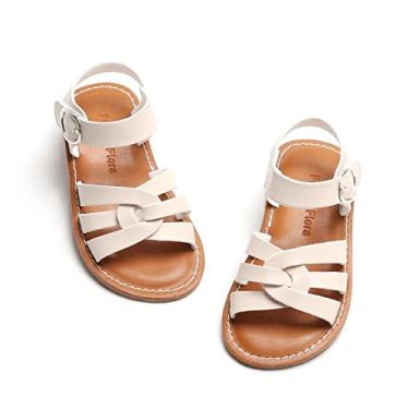 Imagem de Sandálias infantis para meninas – Sapatos leves de verão para Páscoa, verão, Bc222-bege, 7 Toddler