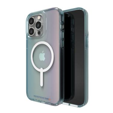 Imagem de ZAGG Gear4 Milan Snap Case Apple iPhone 14 Plus, D30 proteção contra quedas até (13 pés) ----- 4 m), compatível com carregamento sem fio, parte superior, inferior e bordas reforçadas - Aurora Ombre