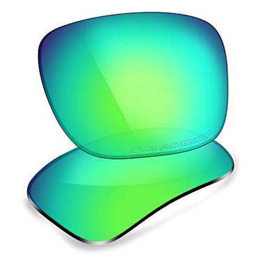 Imagem de ThunderClap Lentes de policarbonato de reposição para óculos de sol Oakley Holbrook Metal OO4123 - Verde mandril polarizado