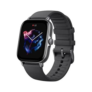 Imagem de Relógio inteligente Amazfit GTS 3 para iPhone Android com Alexa e GPS incorporados para relógio de fitness, 150 modos de exercícios, tela AMOLED de 1,75 polegadas (preto)
