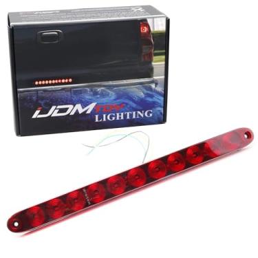 Imagem de iJDMTOY Trailer de caminhão de 15 polegadas Porta traseira LED vermelho ID Barra de luz compatível com Chevrolet Dodge Ford GMC Nissan Toyota etciJDMTOY 35-043-Red