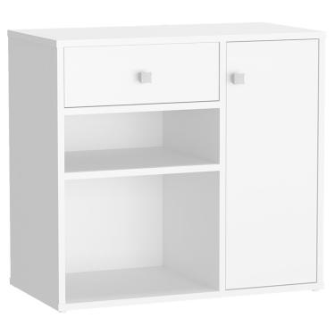 Imagem de Armario Multiuso 1 Porta e 1 Gaveta B39 Branco NOVAM