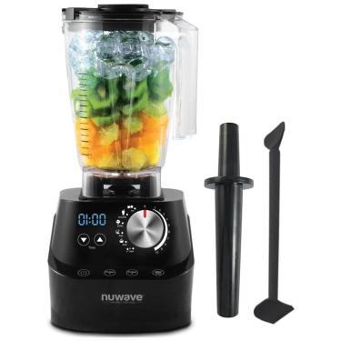 Imagem de Liquidificador Profissional 1,8L com Display LCD e Lâminas de Aço Inoxidável, 110V 750W, Nuwave, Preto