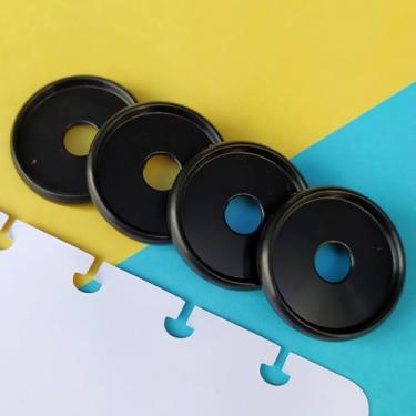 Imagem de Kit 12 Discos G 32mm de Caderno Infinito Sistema Inteligente Amor Infinito Cadernos - Círculo (Preto)