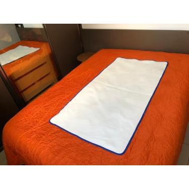 Imagem de 2 Protetor de cama impermeável absorvente unissex adulto geriátrico e infantil 1,40x 0,90 FIPBP