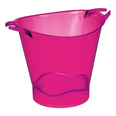 Imagem de Balde De Gelo Acrílico Cristal 4,5 Litros - 5 Unidades (Rosa Neon)