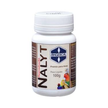 Imagem de Nalyt Fases Reprodução - 100g Suplemento Vitamínico Criador Criação Nutrição Reprodutiva Desenvolvimento Embrionário de Pássaros e Aves Controle de Mycoplasmose Infecções Bacterianas Coccidiose