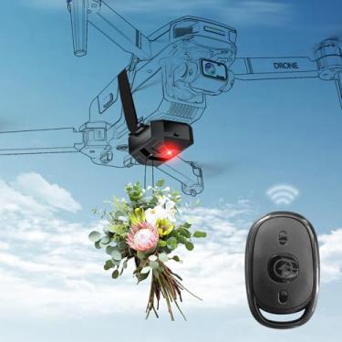 Imagem de Drone Airdrop System para DJI Mini 3 pro/Mini 3/Mini 2 SE/Avata/Mavic 2/2S /Mavic 3 Pro Cine/Phantom 3 4/4 Pro Transport Release Delivery Dispositivo de carga útil para cenas de casamento, isca de pesca e resgate