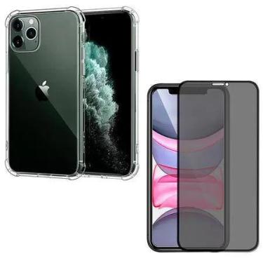 Imagem de Capinha Compatível iPhone 11 Pro Max Anti Shock + Película 3D Vidro An