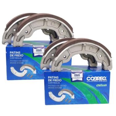 Imagem de Kit Par Lonas de Freio Dt 180 / Rd 125 / Rx 180 Cobreq