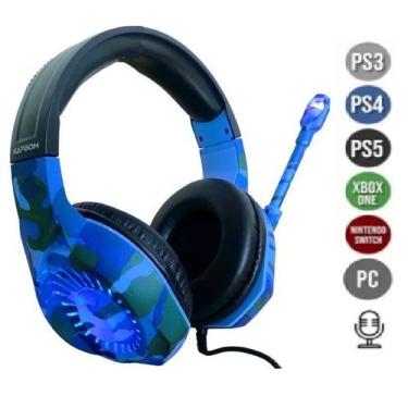 Imagem de Headset Gamer Kapbom Ka-906 C/ Luz Led Rgb Youtubers