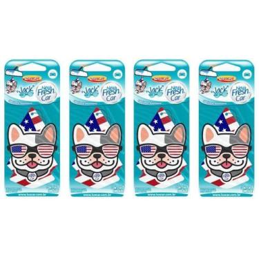 Imagem de 4 Odorizante Cheirinho New Fresh Car Jack Luxcar  