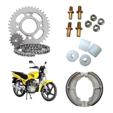 Imagem de Kit Relaçao + Prisioneiro + Buchas + Lona Dafra Speed 150 - MANOS MOTO