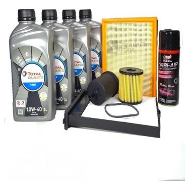 Imagem de Kit Troca de Óleo Peugeot 206 Flex 1.6 / 1.4 - Total 10w40 + Higieniza