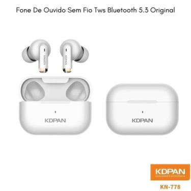 Imagem de Fone De Ouvido Sem Fio Tws Bluetooth 5.3 Original - KDPAN, BRANCO