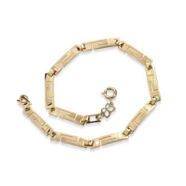 Imagem de Pulseira banhado ouro 3x 24k 18k e 22k masculina rommanel com forma la