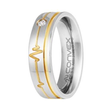 Imagem de Aliança de Namoro Heart Beat Feel Shine 6mm - Convex, 23