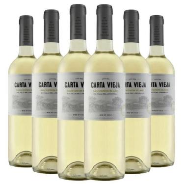 Imagem de Kit Caixa Fechada 6 Vinhos Branco Carta Vieja Sauvignon Blanc - Kit Di