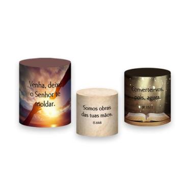 Imagem de Trio de Capas de Cilindro - Religioso Oleiro 026 - Via Cores