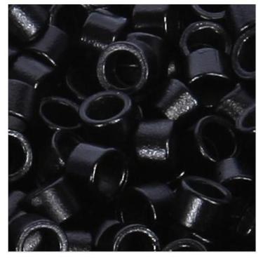 Imagem de Micro Link Anéis Sem Silicone Para Mega Hair - Preto 200Und - C&C Shop