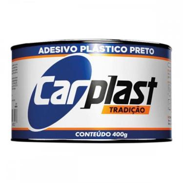 Imagem de Massa Plastica 400Gr Carplast Preta . / Kit C/ 12 Unidades - PLASTCOR,