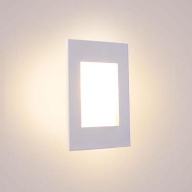 Imagem de Luminária Parede escada balizador Embutir Cx 4x2 Branco +LED G9 ST1314