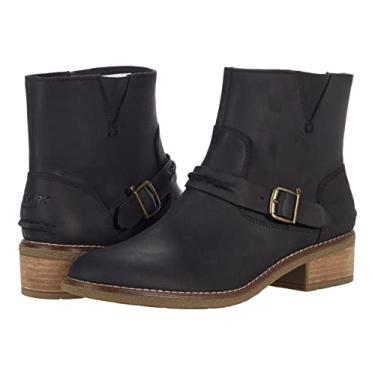Imagem de Sperry Botinha Feminina Seaport Storm Impermeável com Fivela de Couro Fashion, Preto, 6.5