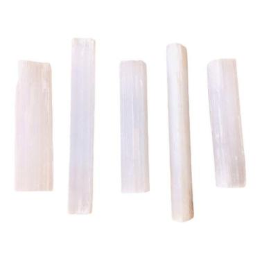 Imagem de Bastão Pedra Selenita Natural Bruta - Pequena - Equilíbrio Pedras Natu