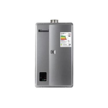 Imagem de Aquecedor De Água a Gás Rinnai REU E33 FEH 33 Litros Prata Gás GN , GN