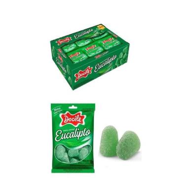 Imagem de Caixa Bala de Goma Mini Sino Eucalipto 24X18g - Docile