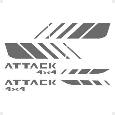 Imagem de Adesivo Compatível Com Frontier Attack 4x4 2023 Grafite - SPORTINOX, C