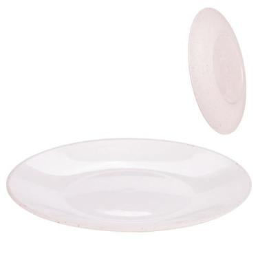 Imagem de Prato de plástico sobremesa Gourmet marmorizado Plasutil ref. 372