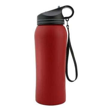 Imagem de Squeeze Inox 800ml Fitness Garrafa Para Academia Sport - Clink, Vermel