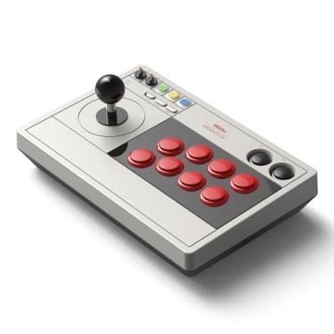 Imagem de 8BitDo Retro Arcade Fight Stick 8 Way Joystick with 2 Dedicated Macro Buttons and Turbo Function for Switch and PC Windows, Support Wireless Bluetooth, 2.4G Receiver and Wired USB-C Cable Connection