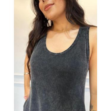 Imagem de Vestido Regata Longo Estonado - VESTESUL, Marmorizado preto, XGG