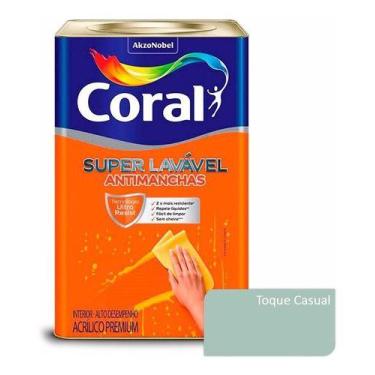 Imagem de Tinta Acrílica Superlavável Coral Interna Toque Casual 16l