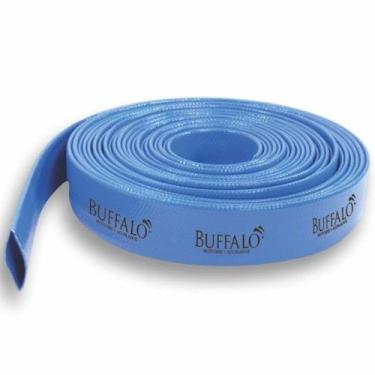 Imagem de Mangueira de Água Flat Chata Azul 50 Metros 3 Polegadas Buffalo, 50 M